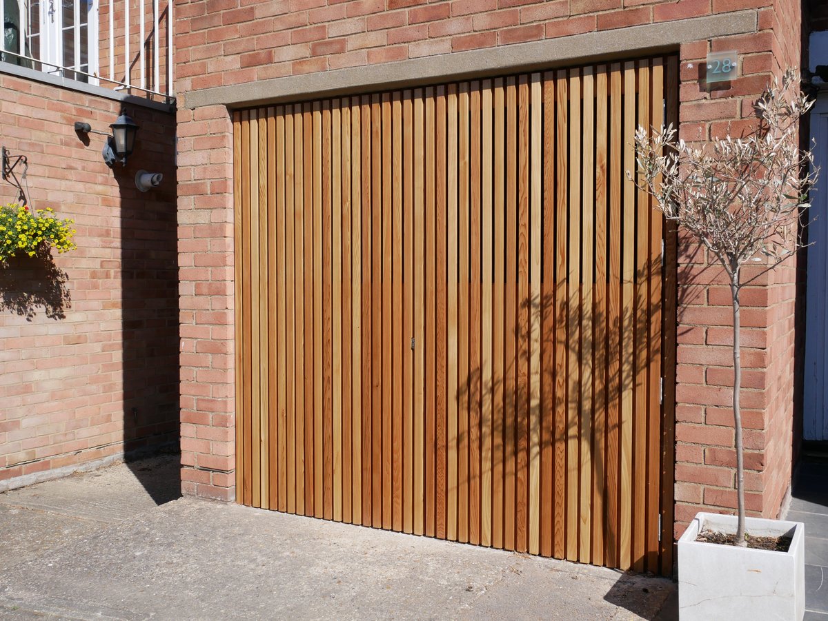 Cedar garage/workshop door