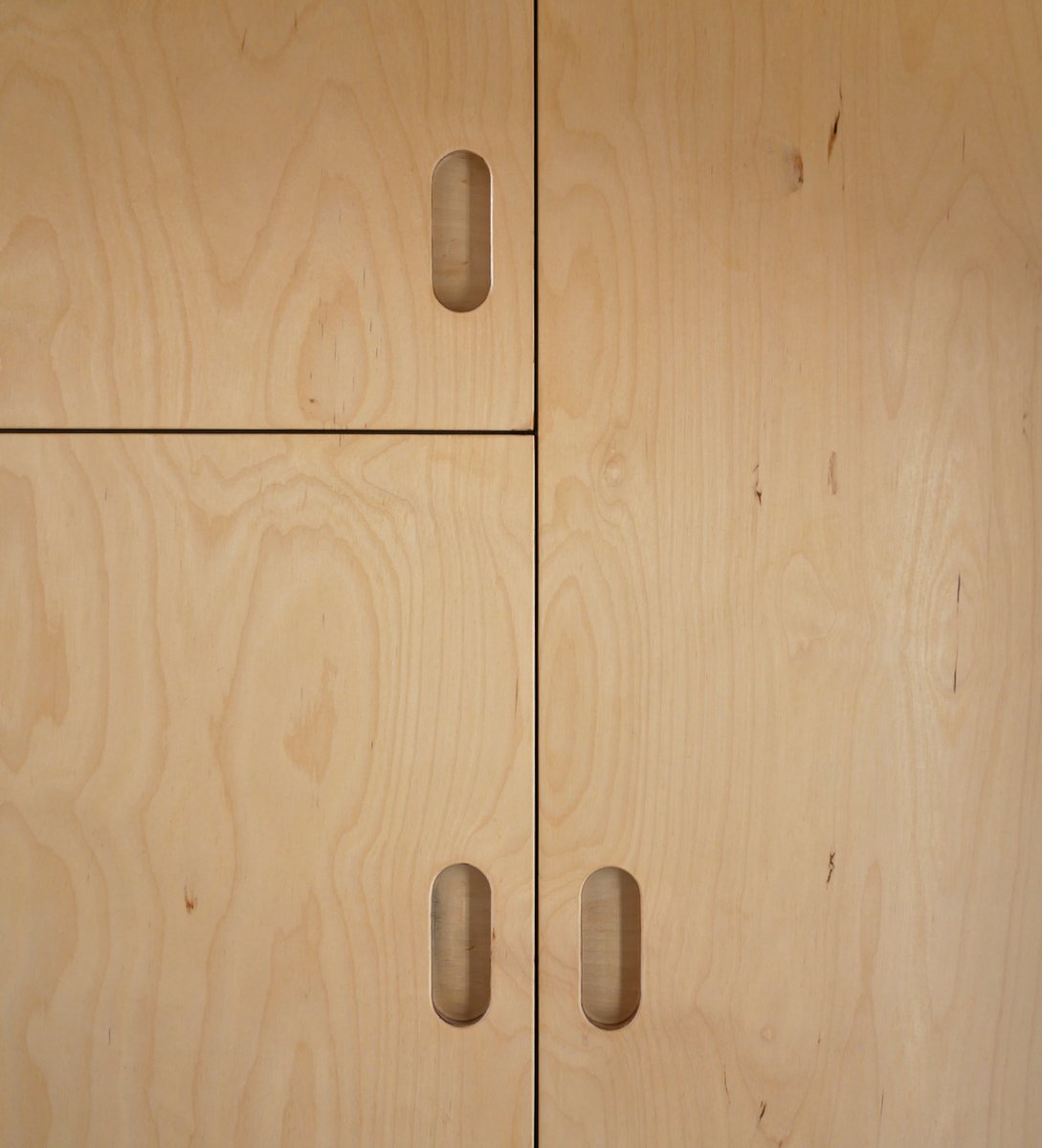 Birch plywood built-in storage