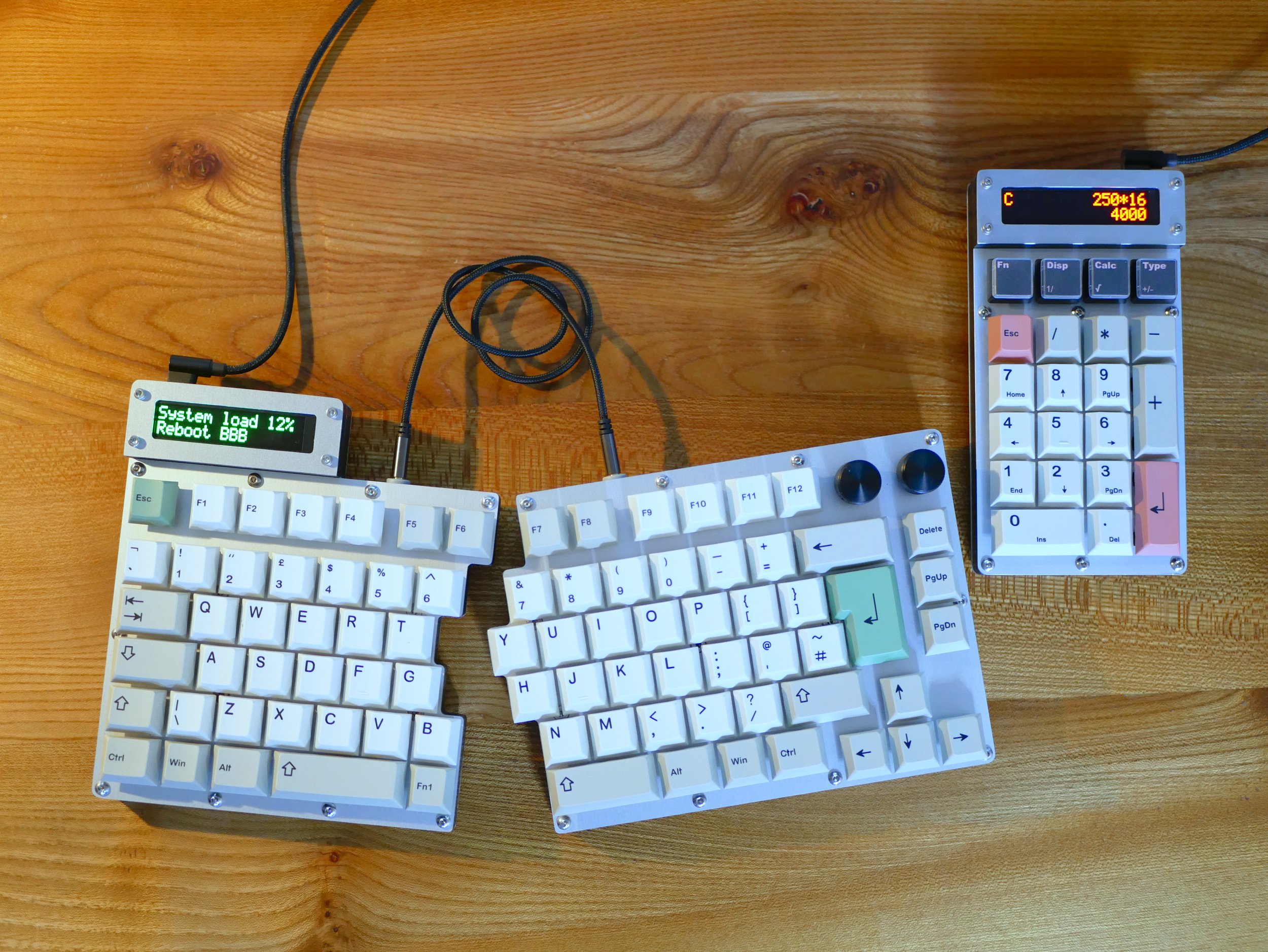 Split mechanical keyboard & keypad